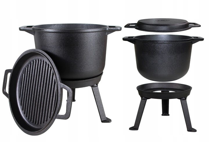 KOCIOLEK-ZELIWNY-8L-GARNEK-MYSLIWSKI-CIEZKI-3w1-PATELNIA-OGNISKO-GRILL-3in1-EAN-GTIN-5906358900090.jpg